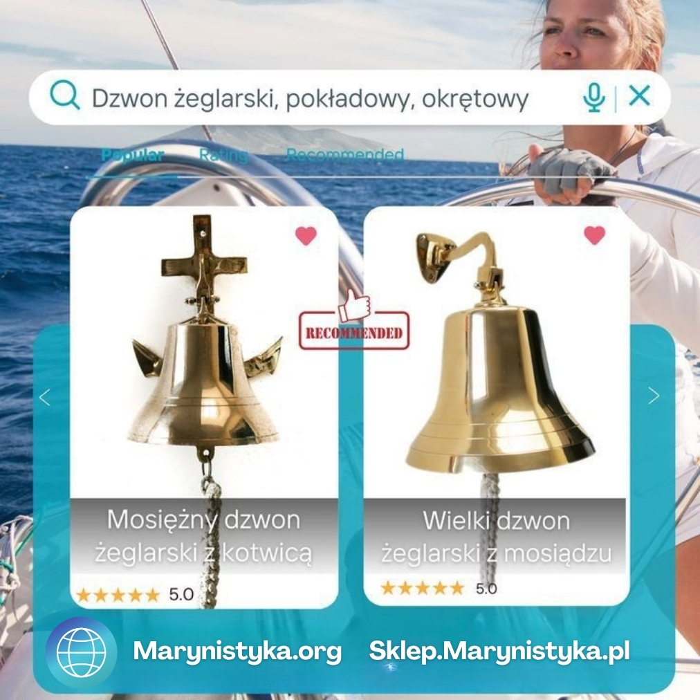 dzwon żeglarski dzwon okretowy pokladowy z mosiadzu.jpg